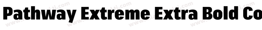 Pathway Extreme Extra Bold Condense字体转换
